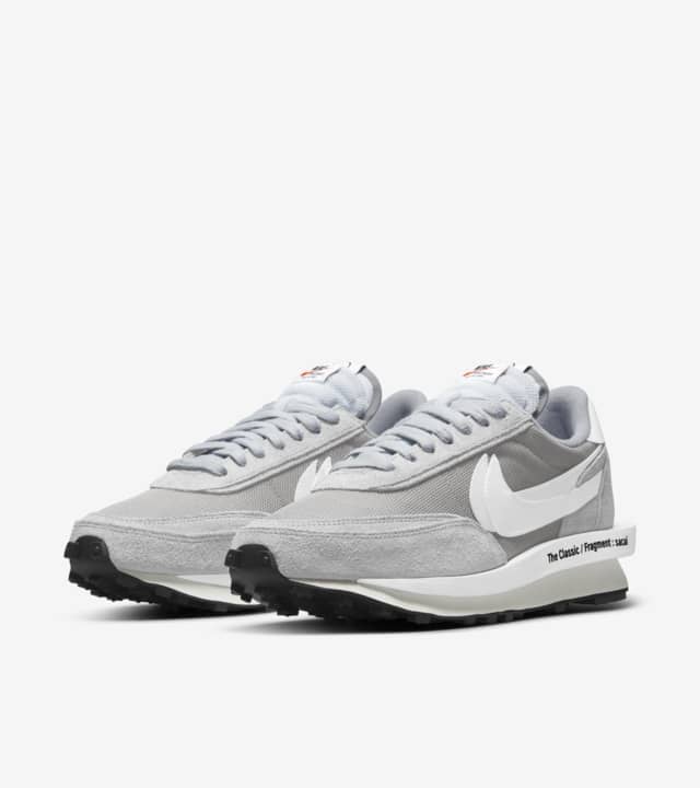 nike ld waffle x sacai x fragment design smoke grey